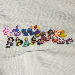 Colorful Cartoon Character Shoe Charms Set